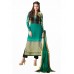 Remarkable Rama Green & Cream Pant Kameez Set