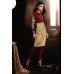 Maroon and Gold Breathtaking HEROINE Straight Cut Designer Dress 