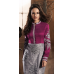 Purple and silver Breathtaking HEROINE Straight Cut Designer Dress