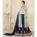 15007 Stunning Turquoise and Blue Mehak Party Wear Suit