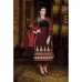 Mehak Red and Black Georgette Long Length Designer Dress 