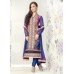 Blue with gold Beautiful Statuesque Party Wear Georgette Churidar Shalwar Suit 