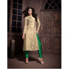 Gold & Green Stunning MASKEEN ANAYA BY MAISHA Designer Suit 