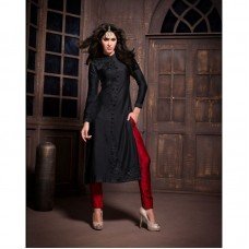 Red & Black Stunning MASKEEN ANAYA BY MAISHA Designer Suit 