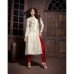 White & Red Stunning MASKEEN ANAYA BY MAISHA Designer Suit 