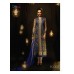 Gold and Blue RANGSUTRA PARTY WEAR GEORGETTE CHURIDAR LONG SALWAR SUIT 