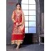 Red and Golden OUTSTANDING SAJEELE BY SAINX PARTY WEAR SHALWAR 