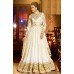 White BREATHTAKING SHENOA WEDDING WEAR HEAVY EMBROIDERED DESIGNER DRESS 