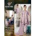 Purple Designer Punjabi Suit Heavy Embroidered Frock Dress