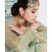 LIME GREEN HEROINE INDIAN WEDDING JACKET STYLE SALWAR SUIT