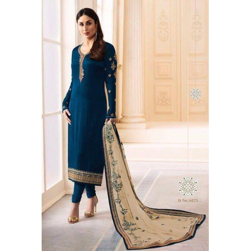 kareena kapoor blue dress 6181 BLUE KASEESH KAREENA KAPOOR WEDDING WEAR LEHENGA
