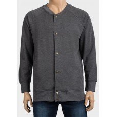 Grey Casual Wool Mens Jacket