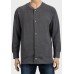 Grey Casual Wool Mens Jacket