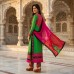 GREEN PARTY WEAR GEORGETTE CHURIDAR SHALWAR 