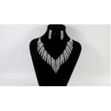 Drop Black Crystal Necklace