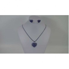 Pendent Blue Crystal Necklace