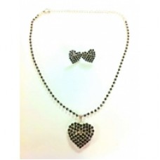 Pendent Black Crystal Necklace