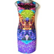 Multy Crystal Oriental Dodycon Dress