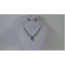 Eye Blue Crystal Necklace