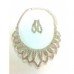Lotus Light Yellow Crystal Necklace