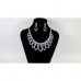 Lotus Blue Crystal Necklace