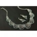 Fan Blue Crystal Necklace