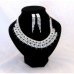 Disc Black Crystal Necklace