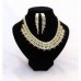 Disc Gold Crystal Necklace