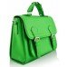 Classic Green Buckle Detail Fashion Satchel