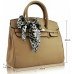 Nude Fashion Scarf Tote Handbag