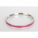 Rose Crystal Shamballa Bangle