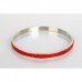 Red Crystal Shamballa Bangle