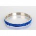 Dark Blue Crystal Shamballa Bangle