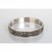 Grey Crystal Shamballa Bangle