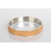 Gold Champagne Crystal Shamballa Bangle