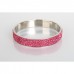 Rose Crystal Shamballa Bangle