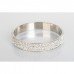 White Crystal Shamballa Bangle