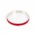 Red Crystal Shamballa Bangle