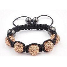 Brown Children Shamballa Bracelet