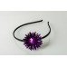 Purple Sunflower Crystal Head Band