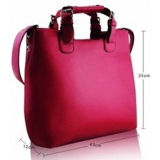 Fuchsia Ladies Fashion Tote Handbag