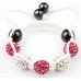 Cute Pink And Silver Children Shamballa Bracelet For A Little Princess