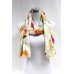 Leaf Print Summer Scarf