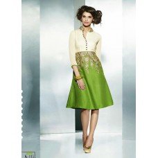 Green ETHEREAL PASHMINA Winter Wear Indian Design Kurti
