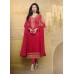 Red SUSHMITA SEN DETAILED EMBROIDERED PARTY WEAR STRAIGHT DESIGNER SUIT
