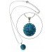 Exclusive Teal Crystal necklace