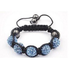Light Blue Children Shamballa Bracelet