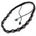 Lilac Grey Crystal Ball Threaded Shamballa Necklace