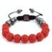 New Red Crystal Shamballa Bracelet W/S ( Buy One Get one Free)Plus Free Gift Pouch 