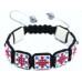 WORLD CUP Square Funky 'Rule Britannia' Crystal Bracelet